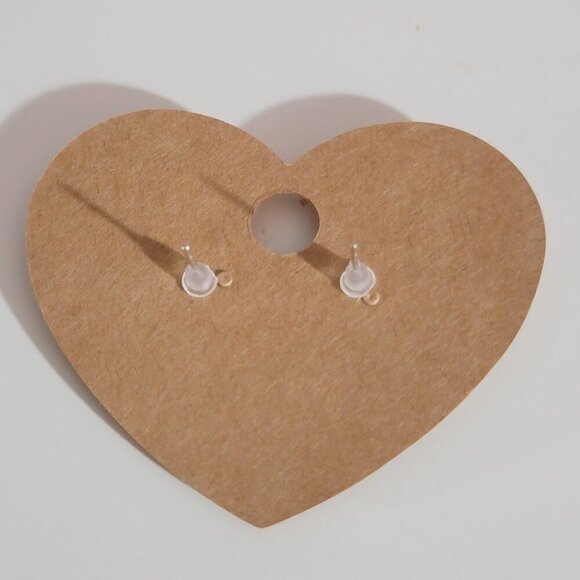 Barbie Pink Style Crystal Pierced Earrings - Picture 5 of 5